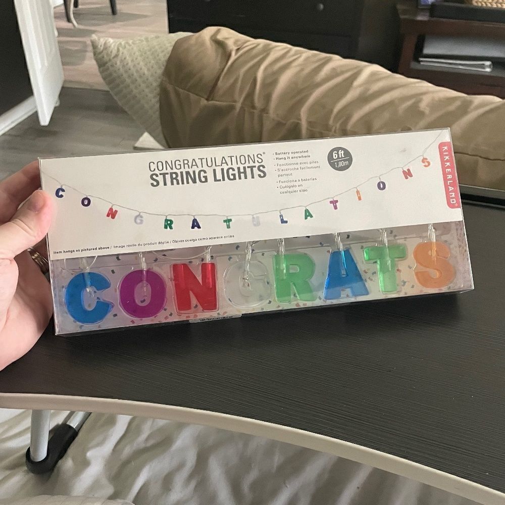 CONGRATS String Lights - 6ft